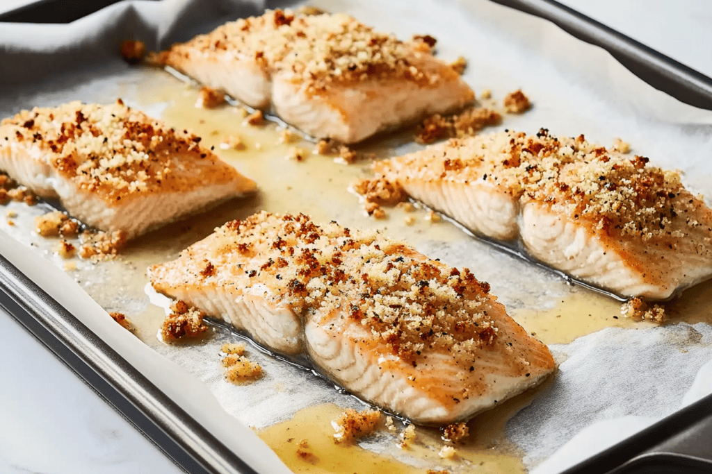 Walnut-Rosemary Crusted Salmon