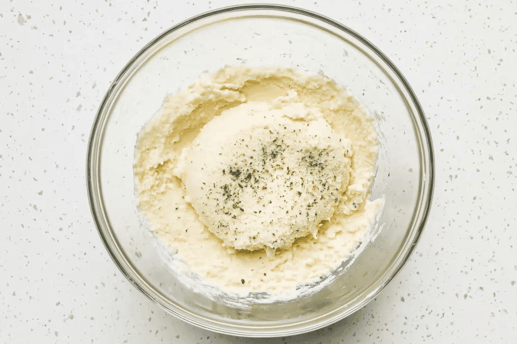 combine the ricotta cheese