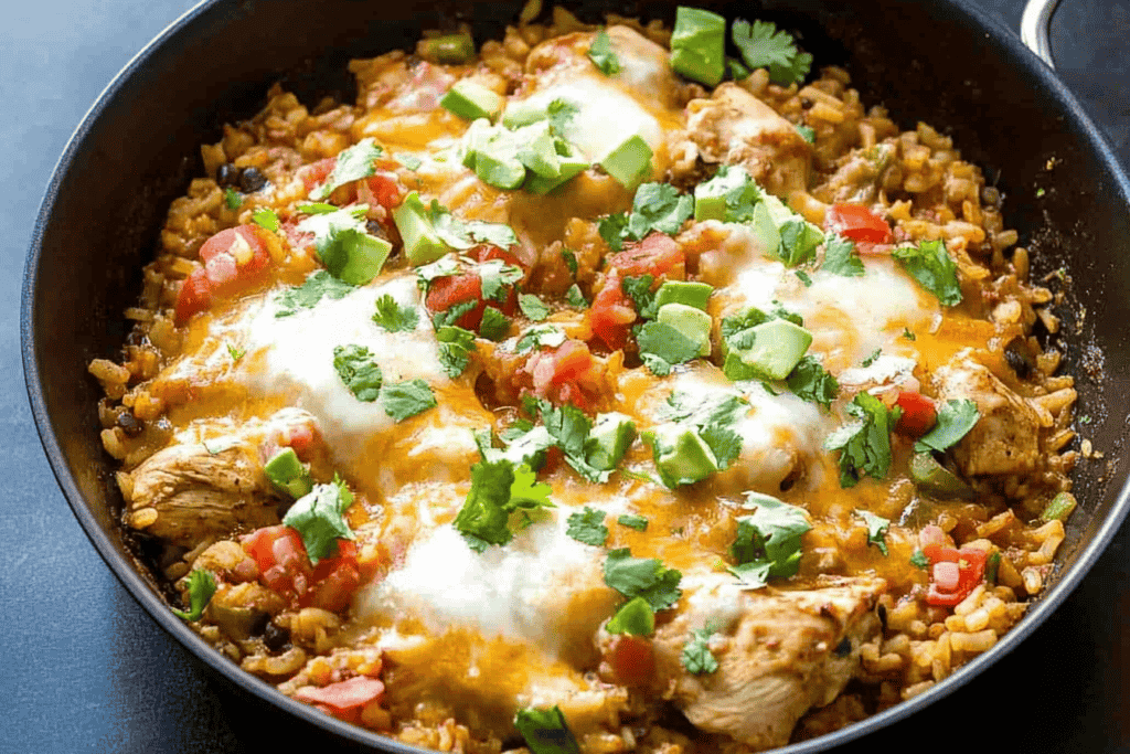 One Pan Mexican Chicken and Rice 1