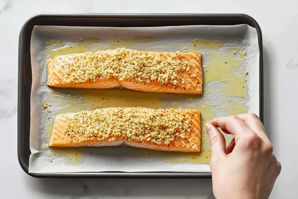 Walnut-Rosemary Crusted Salmon