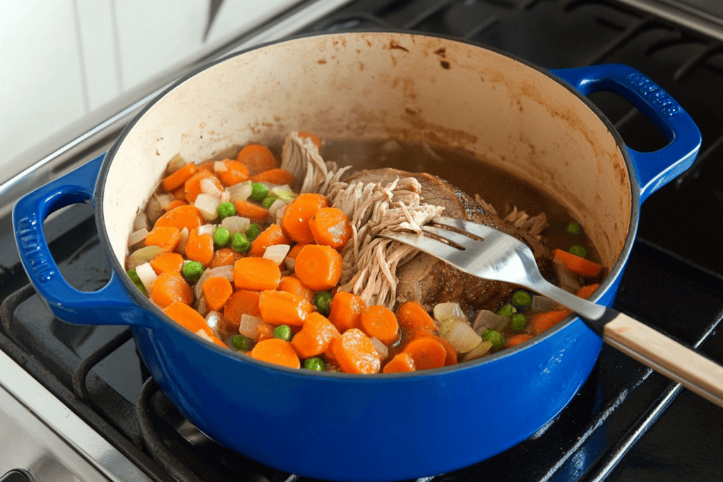 Instructions Pot Roast and Mashed Potatoes