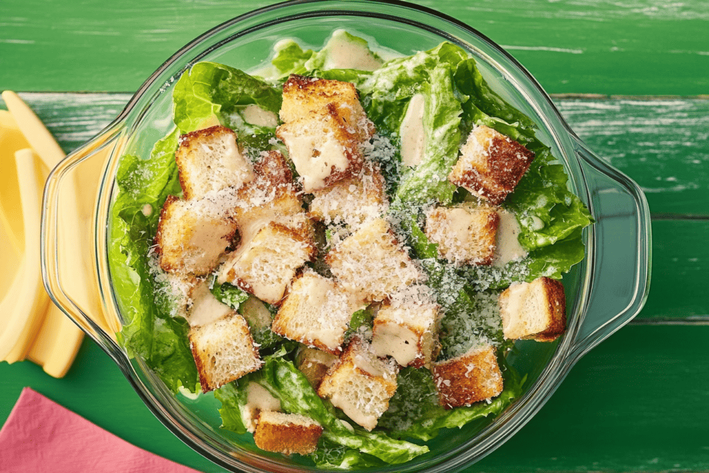 enjoy your fresh Caesar salad