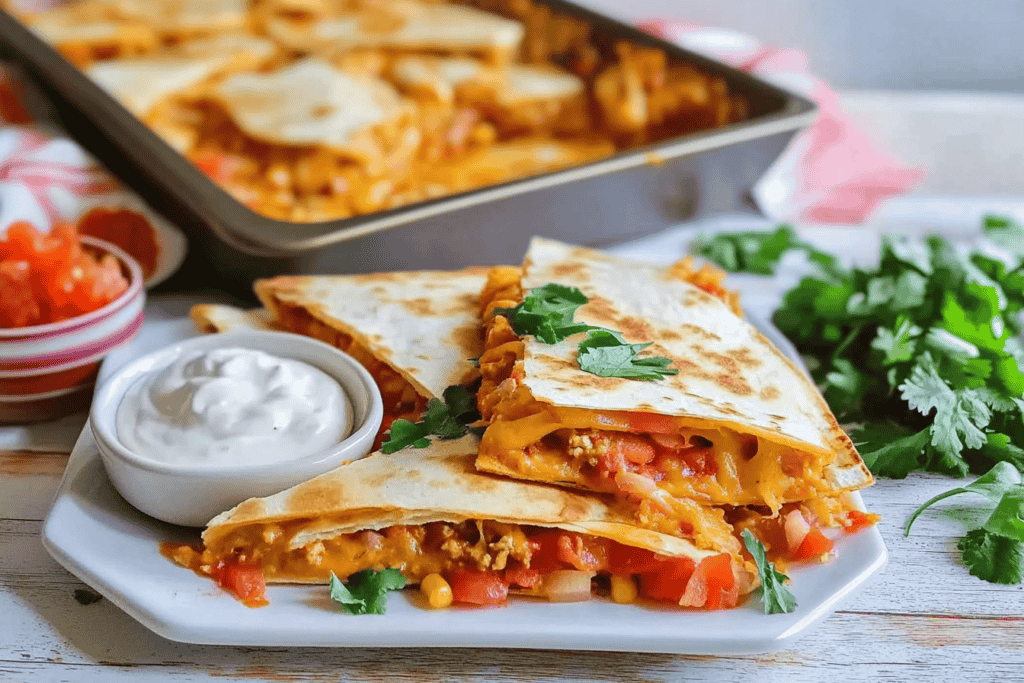 Sheet Pan Quesadillas