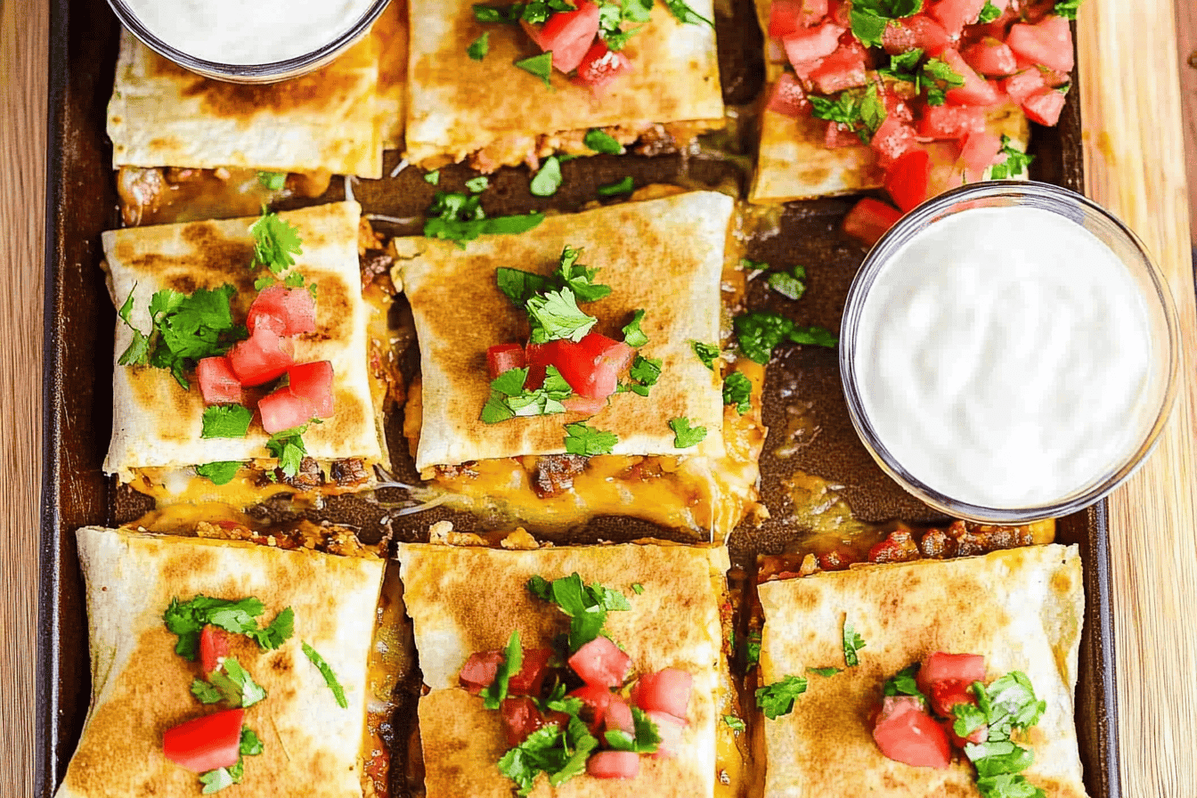 Sheet Pan Quesadillas 2