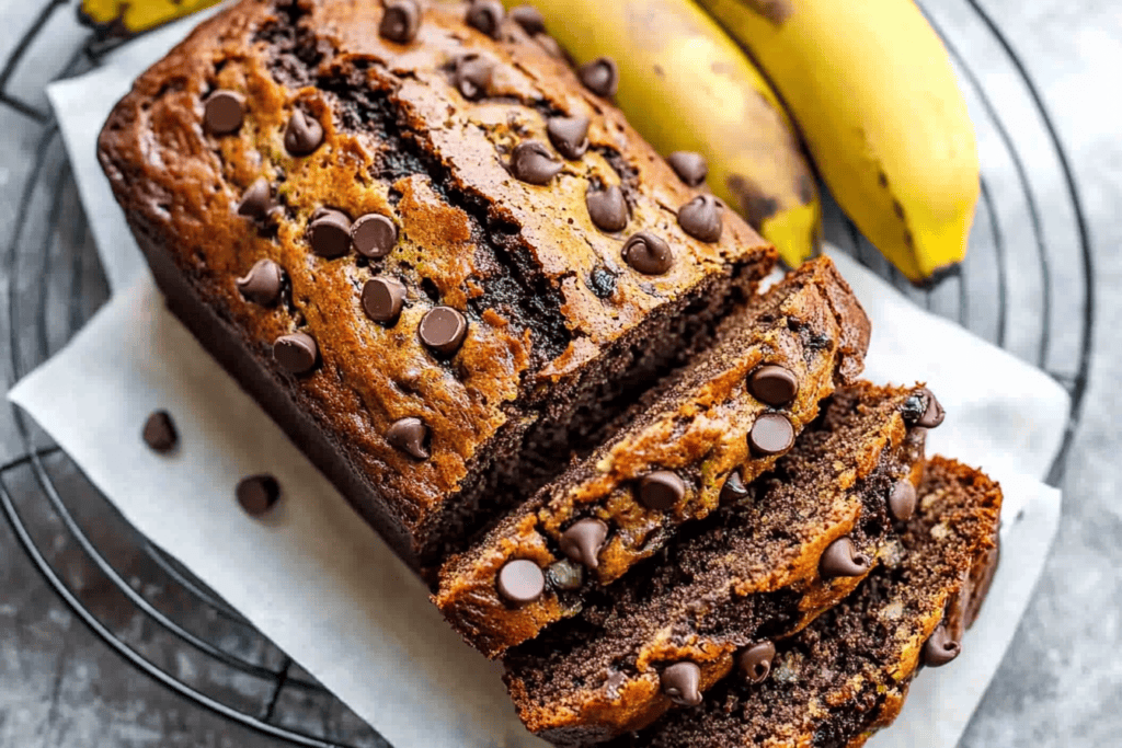 chocolate chip banana bread recipe